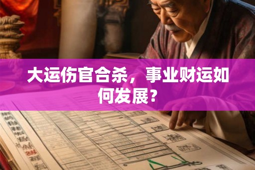 大运伤官合杀，事业财运如何发展？