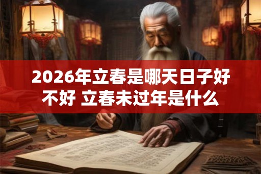2026年立春是哪天日子好不好 立春未过年是什么