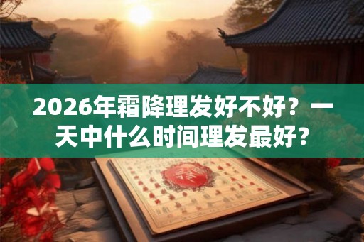 2026年霜降理发好不好？一天中什么时间理发最好？