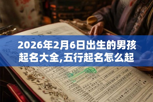 2026年2月6日出生的男孩起名大全,五行起名怎么起？