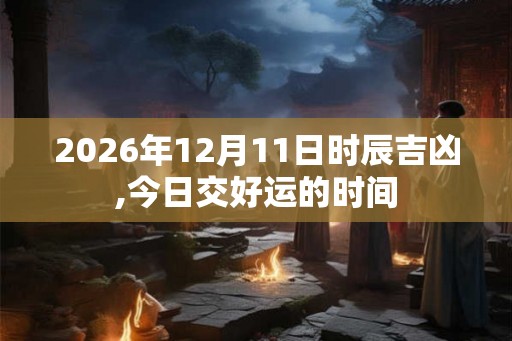 2026年12月11日时辰吉凶,今日交好运的时间