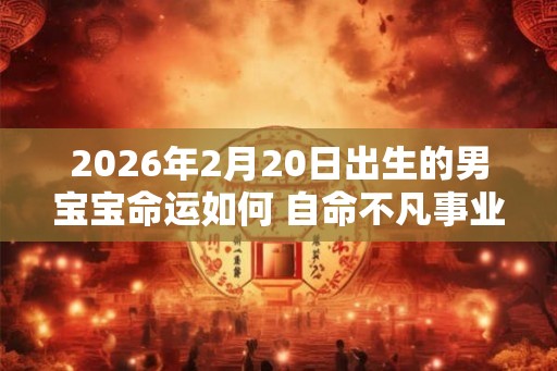 2026年2月20日出生的男宝宝命运如何 自命不凡事业有成
