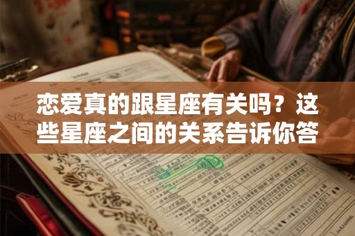 恋爱真的跟星座有关吗？这些星座之间的关系告诉你答案