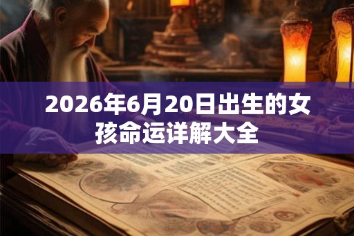 2026年6月20日出生的女孩命运详解大全