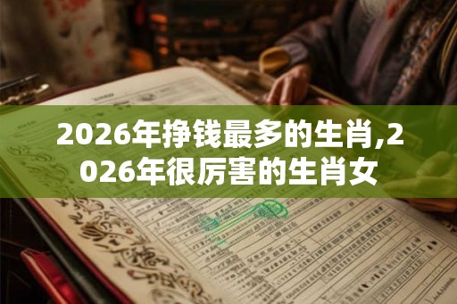 2026年挣钱最多的生肖,2026年很厉害的生肖女