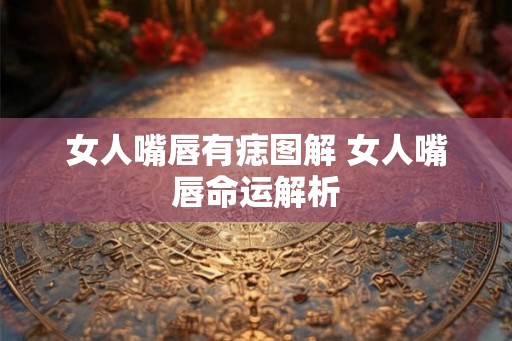 女人嘴唇有痣图解 女人嘴唇命运解析