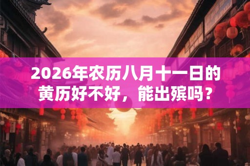 2026年农历八月十一日的黄历好不好，能出殡吗？