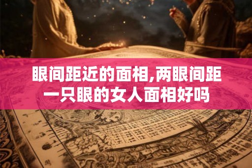 眼间距近的面相,两眼间距一只眼的女人面相好吗