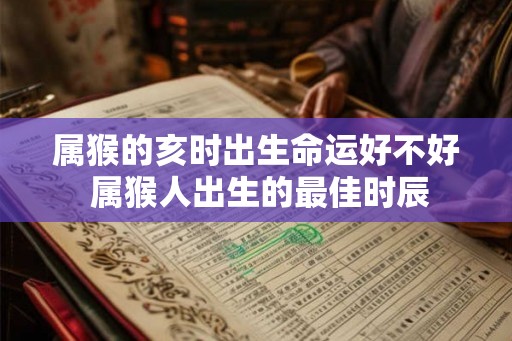 属猴的亥时出生命运好不好 属猴人出生的最佳时辰 属猴的亥时出生命运好不好 属猴人出生的最佳时辰