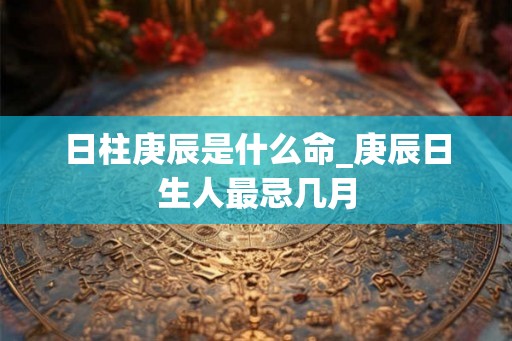 日柱庚辰是什么命_庚辰日生人最忌几月