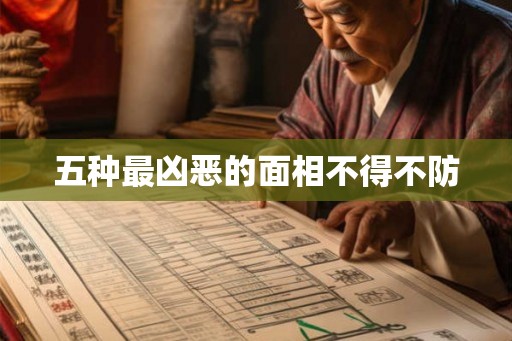 五种最凶恶的面相不得不防
