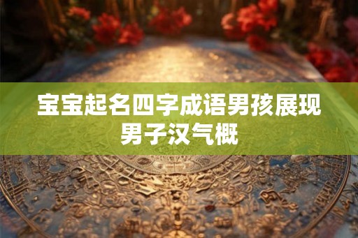 宝宝起名四字成语男孩展现男子汉气概