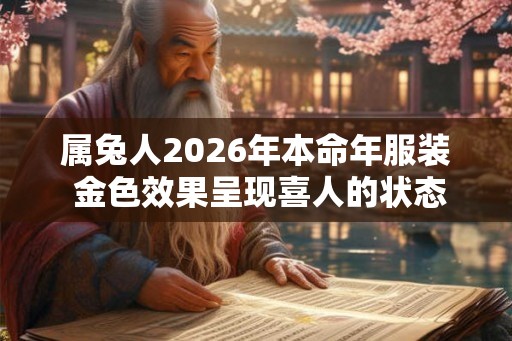 属兔人2026年本命年服装 金色效果呈现喜人的状态