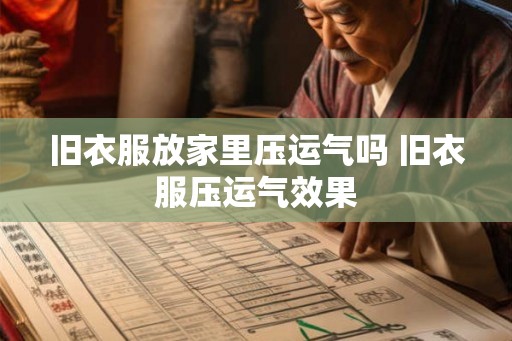 旧衣服放家里压运气吗 旧衣服压运气效果