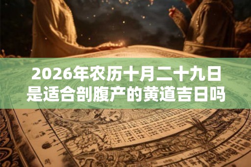 2026年农历十月二十九日是适合剖腹产的黄道吉日吗? 2026年农历十月二十九日是适合剖腹产的黄道吉日吗?