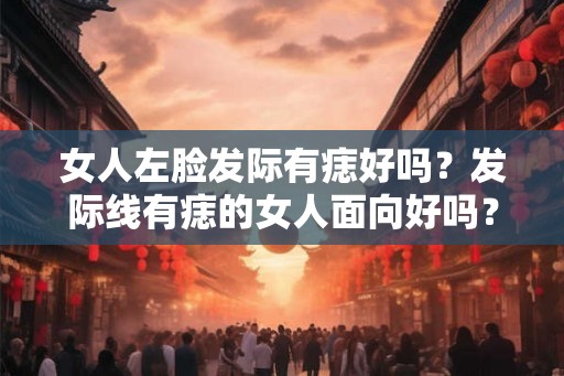 女人左脸发际有痣好吗？发际线有痣的女人面向好吗？