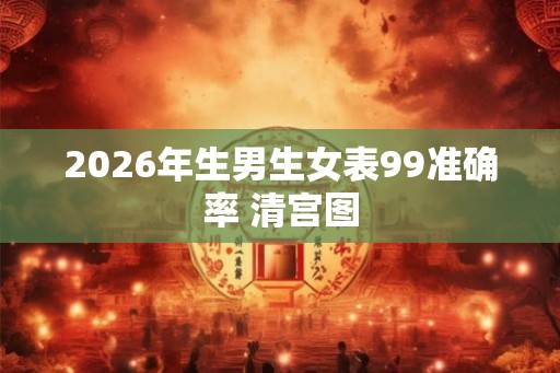 2026年生男生女表99准确率 清宫图
