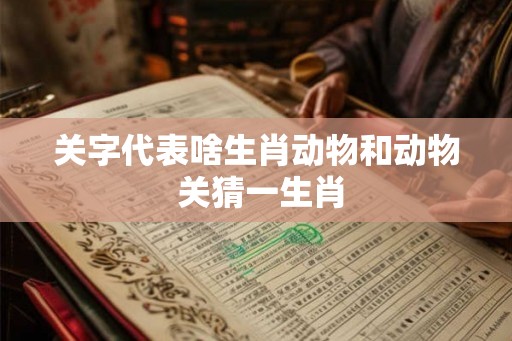 关字代表啥生肖动物和动物 关猜一生肖