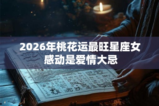 2026年桃花运最旺星座女 感动是爱情大忌 2026年桃花运最旺星座女 感动是爱情大忌