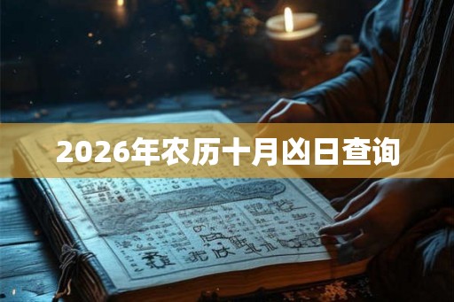 2026年农历十月凶日查询 2026年农历十月凶日查询