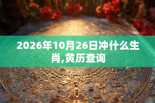 2026年10月26日冲什么生肖,黄历查询