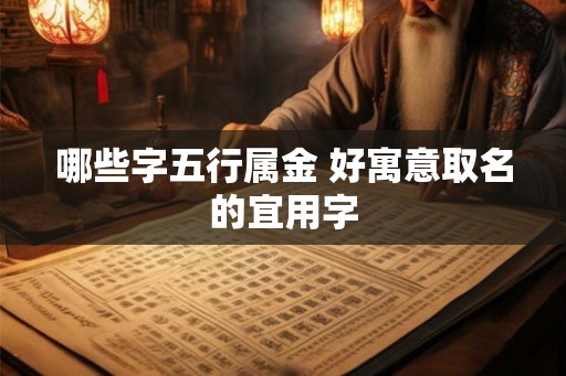哪些字五行属金 好寓意取名的宜用字