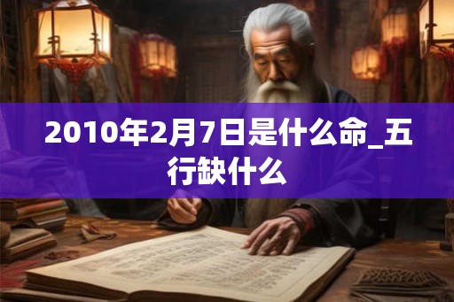 2010年2月7日是什么命_五行缺什么 2010年2月7日是什么命_五行缺什么