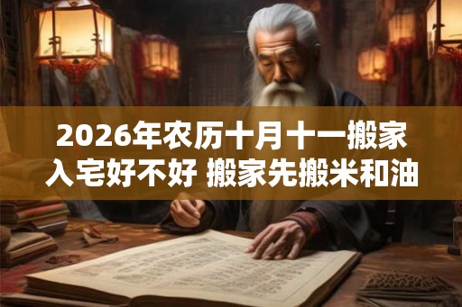 2026年农历十月十一搬家入宅好不好 搬家先搬米和油的原因 2026年农历十月十一搬家入宅好不好 搬家先搬米和油的原因