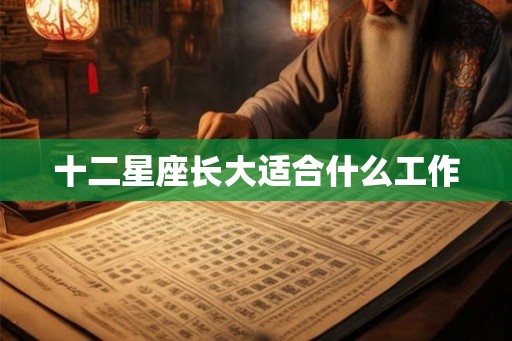 十二星座长大适合什么工作