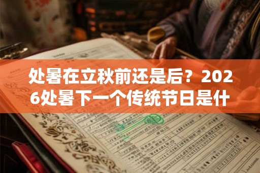 处暑在立秋前还是后？2026处暑下一个传统节日是什么节？