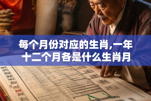 每个月份对应的生肖,一年十二个月各是什么生肖月