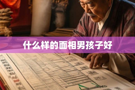 什么样的面相男孩子好