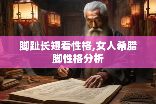 脚趾长短看性格,女人希腊脚性格分析 脚趾长短看性格,女人希腊脚性格分析