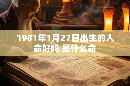 1981年1月27日出生的人命好吗 是什么命 1981年1月27日出生的人命好吗 是什么命