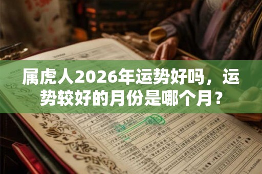 属虎人2026年运势好吗，运势较好的月份是哪个月？