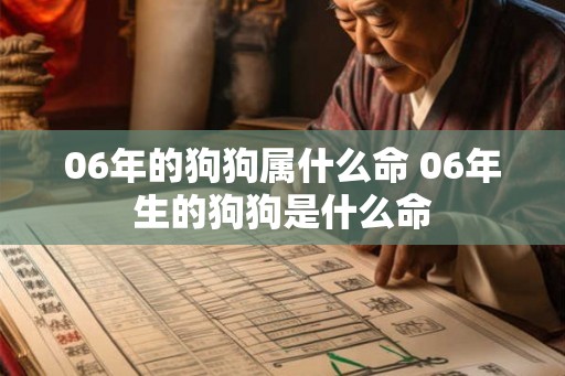 06年的狗狗属什么命 06年生的狗狗是什么命