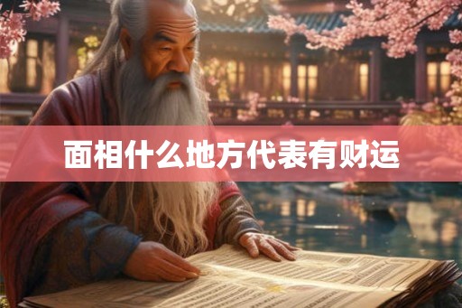 面相什么地方代表有财运 面相什么地方代表有财运