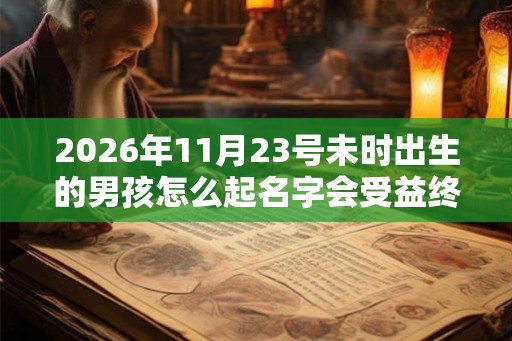 2026年11月23号未时出生的男孩怎么起名字会受益终生