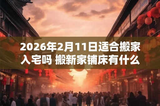 2026年2月11日适合搬家入宅吗 搬新家铺床有什么讲究