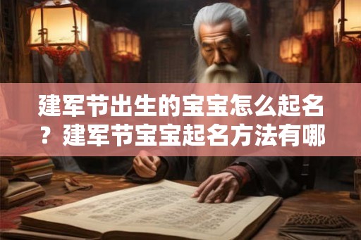 建军节出生的宝宝怎么起名？建军节宝宝起名方法有哪些？