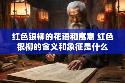 红色银柳的花语和寓意 红色银柳的含义和象征是什么 红色银柳的花语和寓意 红色银柳的含义和象征是什么