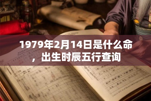 1979年2月14日是什么命，出生时辰五行查询