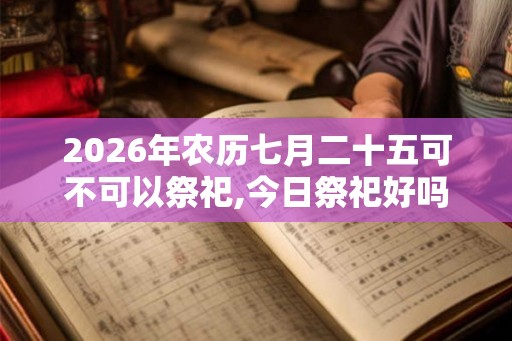 2026年农历七月二十五可不可以祭祀,今日祭祀好吗? 2026年农历七月二十五可不可以祭祀,今日祭祀好吗?
