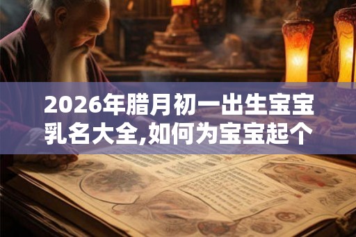 2026年腊月初一出生宝宝乳名大全,如何为宝宝起个好乳名? 2026年腊月初一出生宝宝乳名大全,如何为宝宝起个好乳名?