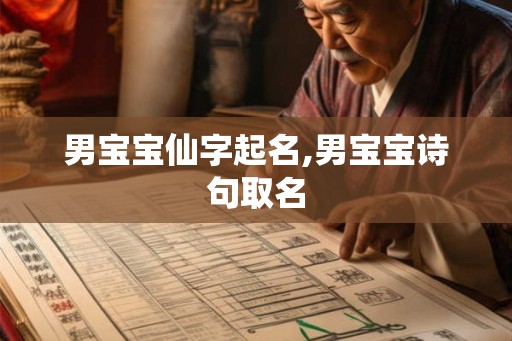 男宝宝仙字起名,男宝宝诗句取名