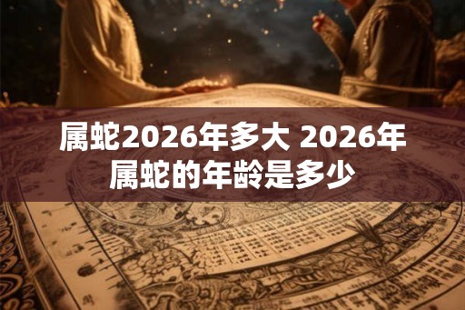 属蛇2026年多大 2026年属蛇的年龄是多少 属蛇2026年多大 2026年属蛇的年龄是多少