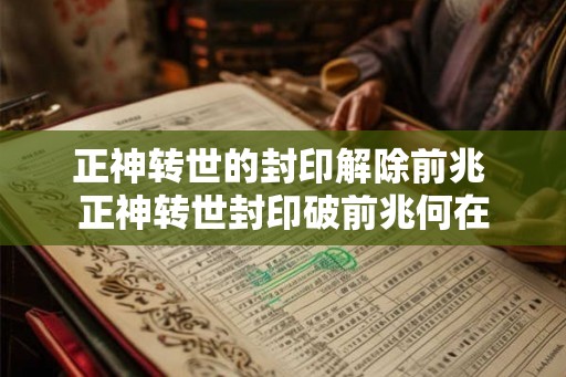 正神转世的封印解除前兆 正神转世封印破前兆何在