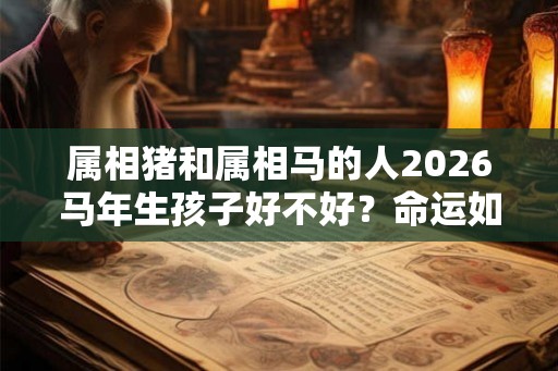 属相猪和属相马的人2026马年生孩子好不好？命运如何？