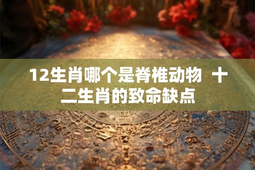 12生肖哪个是脊椎动物  十二生肖的致命缺点