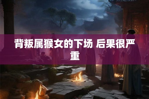 背叛属猴女的下场 后果很严重